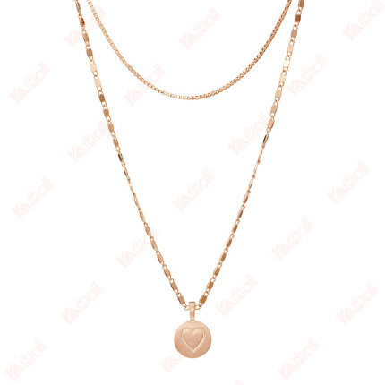 rose gold necklace snake bone chain